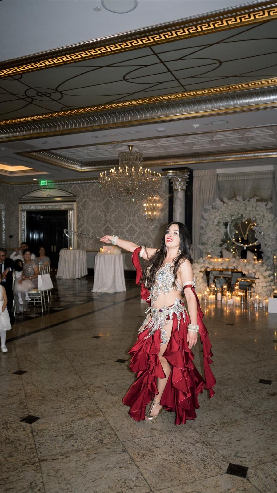 Amazing Ivanna performing at an Arabic wedding reception